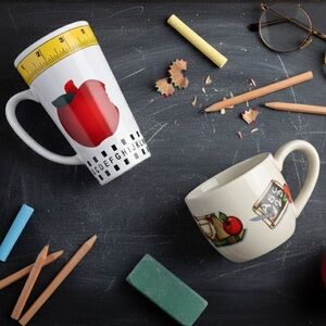 💘Vintage Teacher Mugs BOGO 🍎🍏 Teacher Appreciation Gift Mugs, Daxin